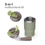 12 oz 2-in-1 Lid Stainless Steel Insulated Tumbler Coffee Cup with Rope, Customized Sample with Rope product image 3