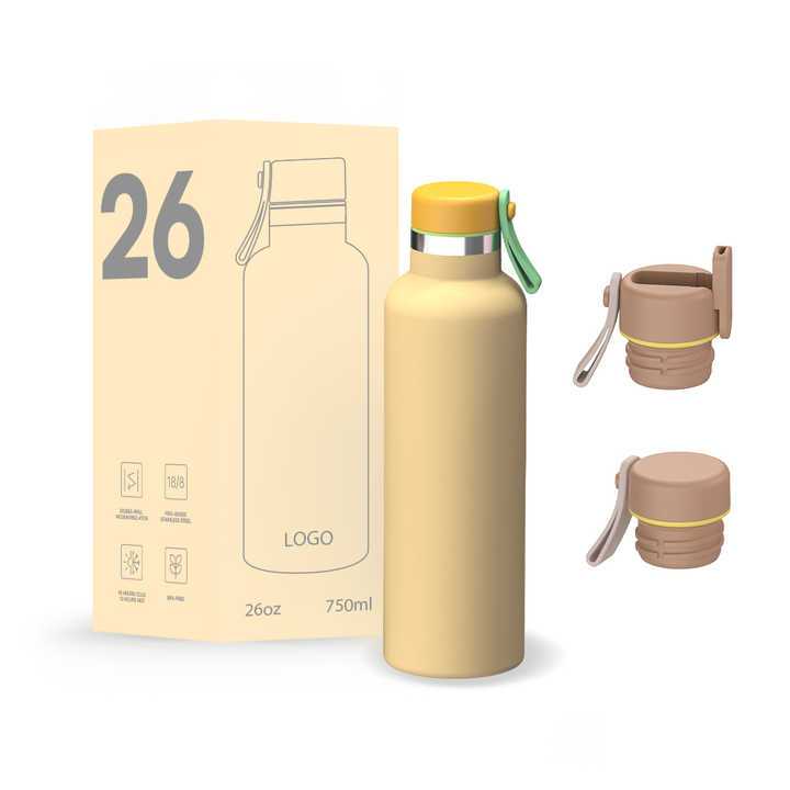 26oz Double Wall Insulated Wide Mouth Stainless Steel Water Bottles product image 1