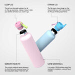 26oz Double Wall Insulated Wide Mouth Stainless Steel Water Bottles product image 3