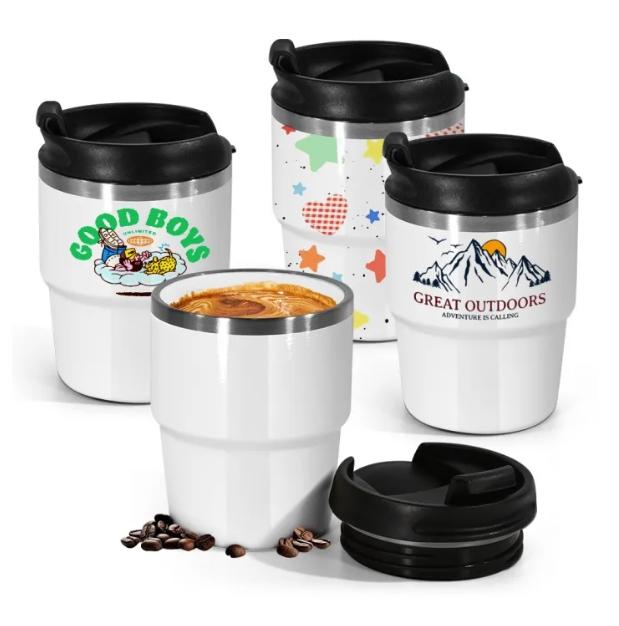 30pcs/CTN RTS 6oz升华不锈钢咖啡杯迷你杯子，内部带有搪瓷涂层热印 product image 1