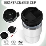 30pcs/CTN RTS 6oz升华不锈钢咖啡杯迷你杯子，内部带有搪瓷涂层热印 product image 4