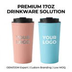 Kingze Premium 17oz Stainless Steel Thermal Coffee Tumbler 500ml Spill-proof Vacuum Travel Coffee Mug with Lids product image 1