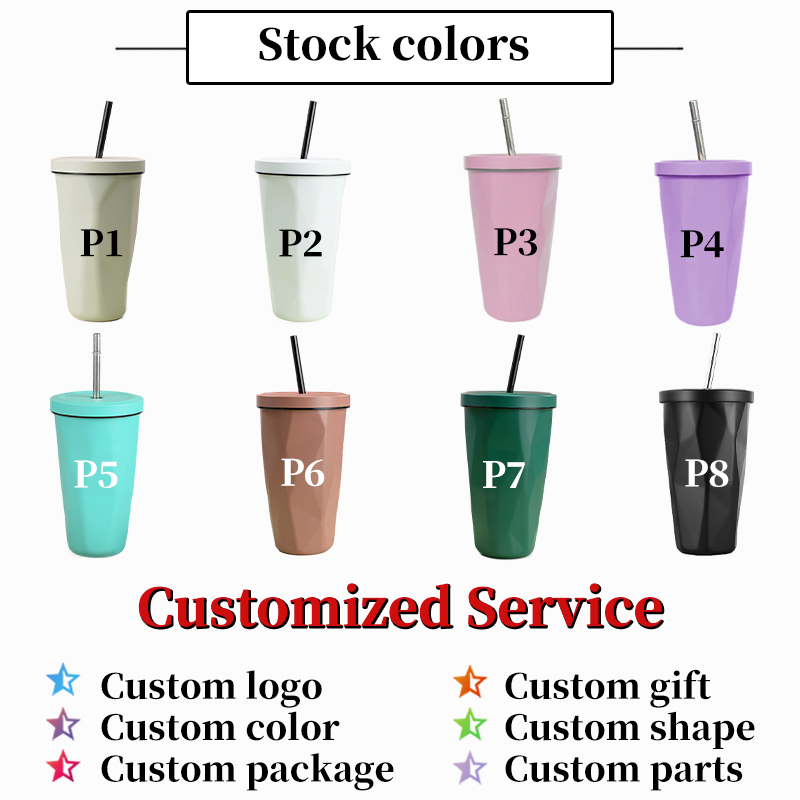 ZY 500ml Travel Coffee Mug Warmer Stainless Steel Thermal Coffee Water Mug Stainless Metal Ice Winter Coffee Mug product image 2