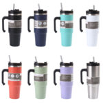 20 oz 30 oz Stainless Steel Vacuum-Insulated Tumbler Cup Cute Design Modern Eco-Friendly Beer Mug Parties Includes Straw Lid product image 2