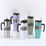 20 oz 30 oz Stainless Steel Vacuum-Insulated Tumbler Cup Cute Design Modern Eco-Friendly Beer Mug Parties Includes Straw Lid product image 3