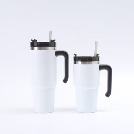 20 oz 30 oz Stainless Steel Vacuum-Insulated Tumbler Cup Cute Design Modern Eco-Friendly Beer Mug Parties Includes Straw Lid - SKU-2 color