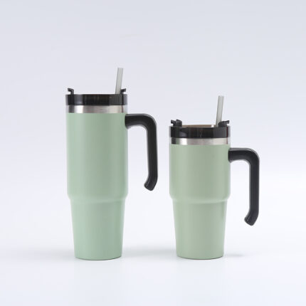 20 oz 30 oz Stainless Steel Vacuum-Insulated Tumbler Cup Cute Design Modern Eco-Friendly Beer Mug Parties Includes Straw Lid - SKU-3 color