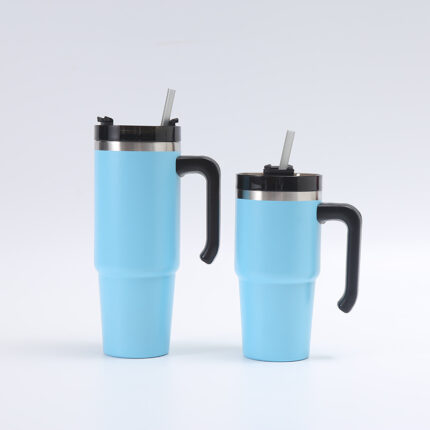20 oz 30 oz Stainless Steel Vacuum-Insulated Tumbler Cup Cute Design Modern Eco-Friendly Beer Mug Parties Includes Straw Lid - SKU-5 color