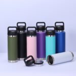 Custom Logo 18oz 36oz Double Walls Stainless Steel Tumbler Vacuum Insulated Cup Lift Ring Portable Tumbler product image 3