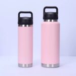 Custom Logo 18oz 36oz Double Walls Stainless Steel Tumbler Vacuum Insulated Cup Lift Ring Portable Tumbler product image 4
