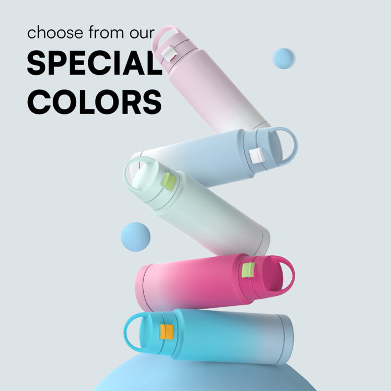 24oz(720ml) Stainless Steel Eco-friend Water Bottle with Sports 8H Hot, 18/8 SS - BPA-Free product image 2