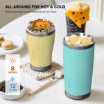 Customized 10oz Double-walled Vacuum Stainless Steel BPA-free Hot & Cold Insulation Water Bottle With Straw Lid Thermal Carafe product image 5
