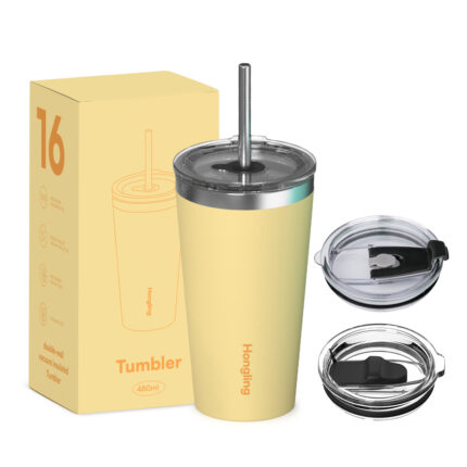 20oz Stainless Steel Vacuum Insulated Coffee Travel Mug Double Wall Powder Coated Insulated Coffee Mug Travel Mug with Lid product image 1