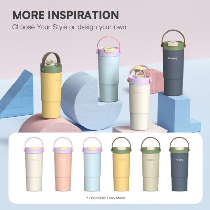 Camping Stainless Steel Vacuum Wine Drink Tea Coffee Cups Insulated Travel Coffee Mug Sublimation with Lid Coffee Tumbler - Customized MOQ 200 color