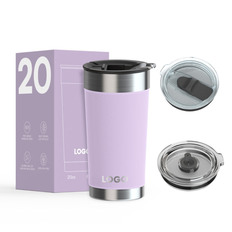 Camping Stainless Steel Vacuum Wine Drink Tea Coffee Cups Insulated Travel Coffee Mug Sublimation with Lid Coffee Tumbler product image 1