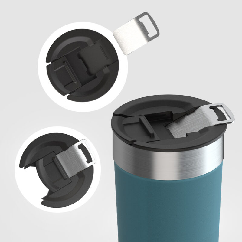Camping Stainless Steel Vacuum Wine Drink Tea Coffee Cups Insulated Travel Coffee Mug Sublimation with Lid Coffee Tumbler product image 2