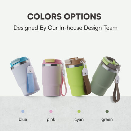 17oz Hot Sales Stainless Steel Vacuum Outdoor Sports Travel Bottle Double Lid Sharing Pot Thermos Tumbler with Handle - Customized MOQ 200 color