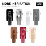 17oz Hot Sales Stainless Steel Vacuum Outdoor Sports Travel Bottle Double Lid Sharing Pot Thermos Tumbler with Handle product image 4