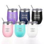 2025 12oz Double-wall Vacuum Insulated Stainless Steel Egg-shaped Tumbler Gift Cup with Lid BPA Free product image 4