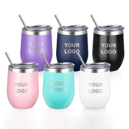 2025 12oz Double-wall Vacuum Insulated Stainless Steel Egg-shaped Tumbler Gift Cup with Lid BPA Free product image 4