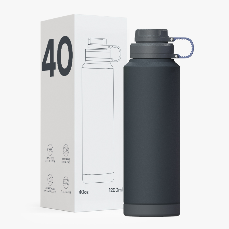 Wide Mouth Water Bottle Stainless Steel Double Wall Insulated Sports Bottle Water product image 1