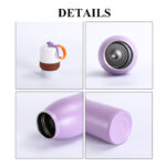 RTS in Stock 540ml 710ml Stainless Steel Wholesale Free Travel Macaron Colourful Sport Metal Insulated Water Bottle with Lid product image 5