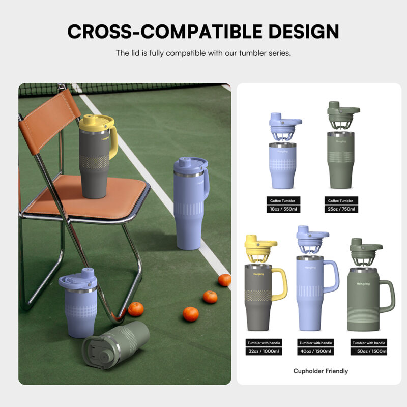 30oz Tumbler Double Layer 304 Stainless Steel Shake Bottle Tumbler Hot and Cold with Handle product image 2