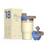 30oz Tumbler Double Layer 304 Stainless Steel Shake Bottle Tumbler Hot and Cold with Handle product image 3