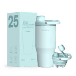 30oz Tumbler Double Layer 304 Stainless Steel Shake Bottle Tumbler Hot and Cold with Handle product image 4