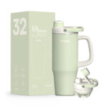30oz Tumbler Double Layer 304 Stainless Steel Shake Bottle Tumbler Hot and Cold with Handle product image 5