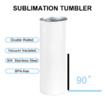 20oz Stainless Steel for Tumbler Double-Wall Vacuum Insulated for Eco-Friendly Portable Outdoor product image 5