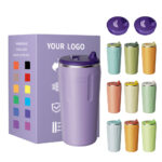 Heat-Resistant BPA-Free Premium 304 Stainless Steel Eco-Friendly Customizable Coffee Tumbler Lid Insulated Double-Walled Travel product image 1