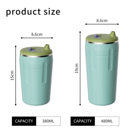 Heat-Resistant BPA-Free Premium 304 Stainless Steel Eco-Friendly Customizable Coffee Tumbler Lid Insulated Double-Walled Travel product image 2