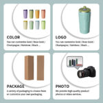 Heat-Resistant BPA-Free Premium 304 Stainless Steel Eco-Friendly Customizable Coffee Tumbler Lid Insulated Double-Walled Travel product image 5