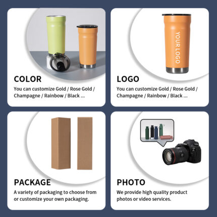 Car Tumbler 20oz 304 Stainless Steel Double Wall Vacuum Coffee Mug 12-24 Hours Thermal Insulation Office Cup Eco-Friendly product image 2