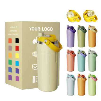 Vacuum Insulated Stainless Steel Custom Double Wall Thermos Travel Tumbler Sport Bottle 17/25/30oz 12-24hr Business Gifts - 3 color