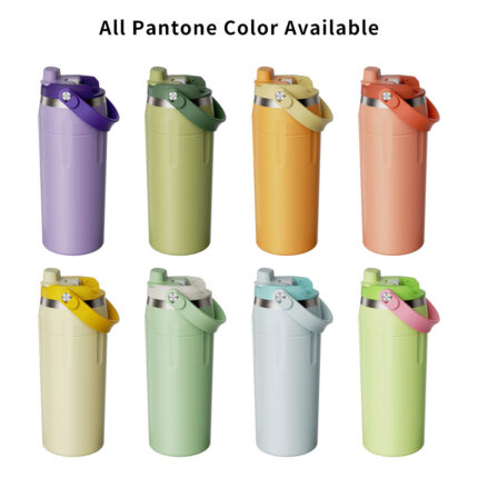 Vacuum Insulated Stainless Steel Custom Double Wall Thermos Travel Tumbler Sport Bottle 17/25/30oz 12-24hr Business Gifts - 4 color