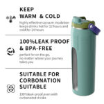 Vacuum Insulated Stainless Steel Custom Double Wall Thermos Travel Tumbler Sport Bottle 17/25/30oz 12-24hr Business Gifts product image 5