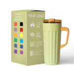 For Insulated Stainless Steel Tumbler with Handle and Straw 12/17oz Eco-Friendly 6-12 Hours Hot/Cold Office & Car Use product image 1