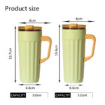 For Insulated Stainless Steel Tumbler with Handle and Straw 12/17oz Eco-Friendly 6-12 Hours Hot/Cold Office & Car Use product image 5