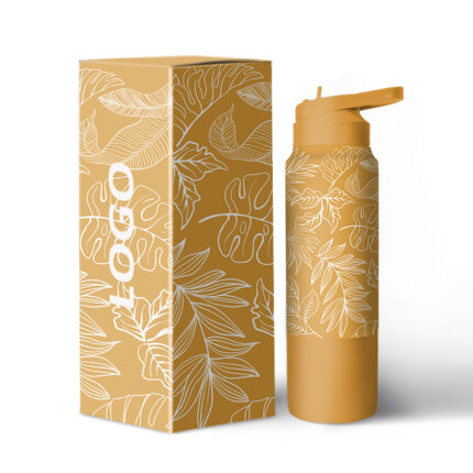 23oz 30oz BPA Free Stainless Steel 304 Vacuum Insulated Eco-Friendly Boiling Water Safe Sports Water Bottles Rotating Lid Hand - 15 color