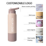 23oz 30oz BPA Free Stainless Steel 304 Vacuum Insulated Eco-Friendly Boiling Water Safe Sports Water Bottles Rotating Lid Hand product image 4