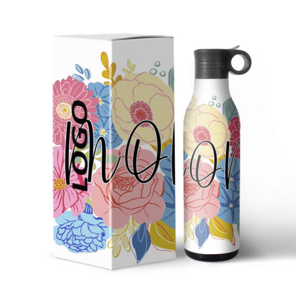 425ml+400ml Stainless Steel 304 Eco-Friendly Water Bottle with Handle and Lid 2 1 BPA Free Vacuum Flask for 12-24 Hours Thermal - 13 color