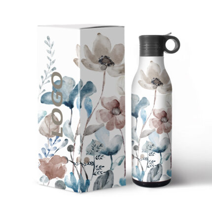 425ml+400ml Stainless Steel 304 Eco-Friendly Water Bottle with Handle and Lid 2 1 BPA Free Vacuum Flask for 12-24 Hours Thermal - 15 color