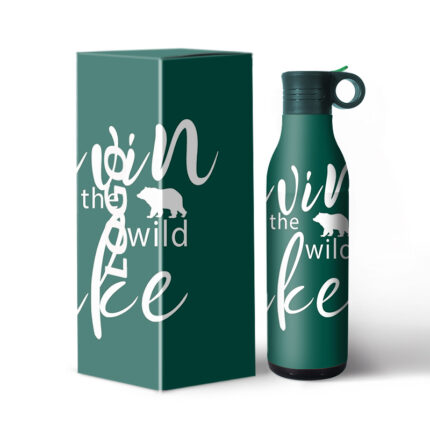 425ml+400ml Stainless Steel 304 Eco-Friendly Water Bottle with Handle and Lid 2 1 BPA Free Vacuum Flask for 12-24 Hours Thermal - 4 color
