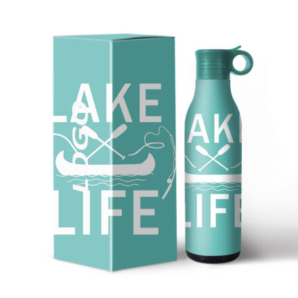 425ml+400ml Stainless Steel 304 Eco-Friendly Water Bottle with Handle and Lid 2 1 BPA Free Vacuum Flask for 12-24 Hours Thermal - 5 color