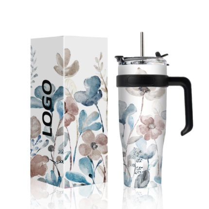 40oz Stainless Steel Double Wall Vacuum Tumbler-Eco-Friendly Country Style Customizable Color/Logo Business Gifts Laser - 1 color