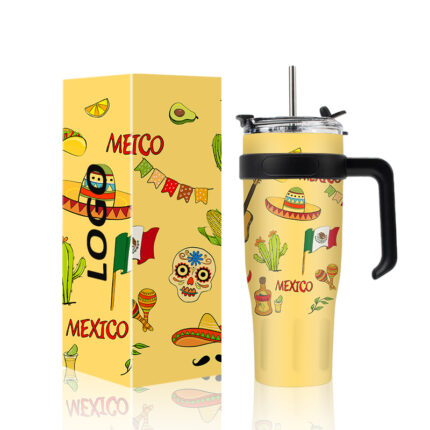 40oz Stainless Steel Double Wall Vacuum Tumbler-Eco-Friendly Country Style Customizable Color/Logo Business Gifts Laser - 15 color