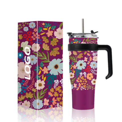 40oz Stainless Steel Double Wall Vacuum Tumbler-Eco-Friendly Country Style Customizable Color/Logo Business Gifts Laser - 3 color