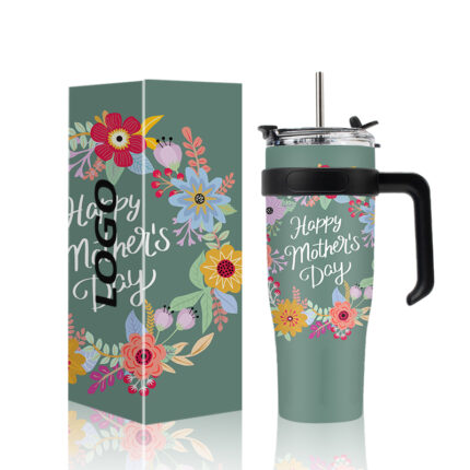 40oz Stainless Steel Double Wall Vacuum Tumbler-Eco-Friendly Country Style Customizable Color/Logo Business Gifts Laser - 6 color
